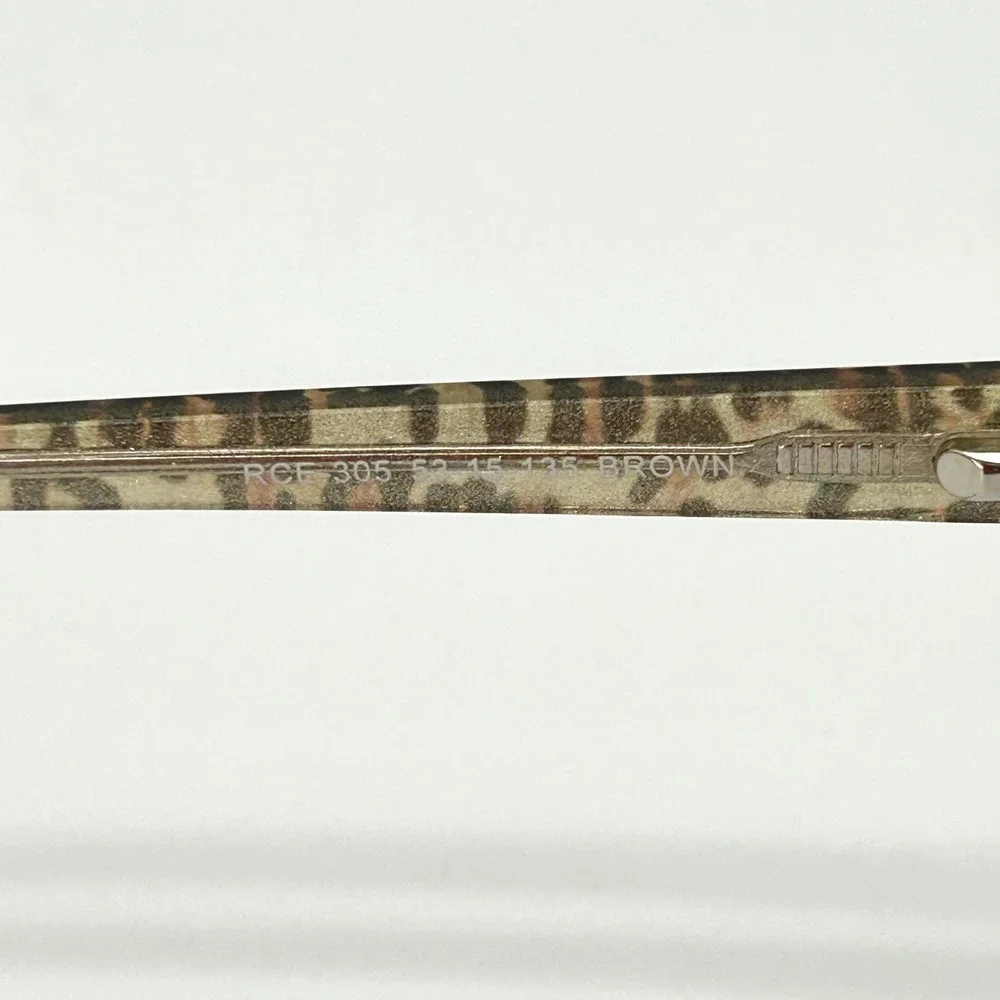 Womens Eyeglasses Frames Runway Couture RCE-305 Size 53-15-135 Leopard Print NEW